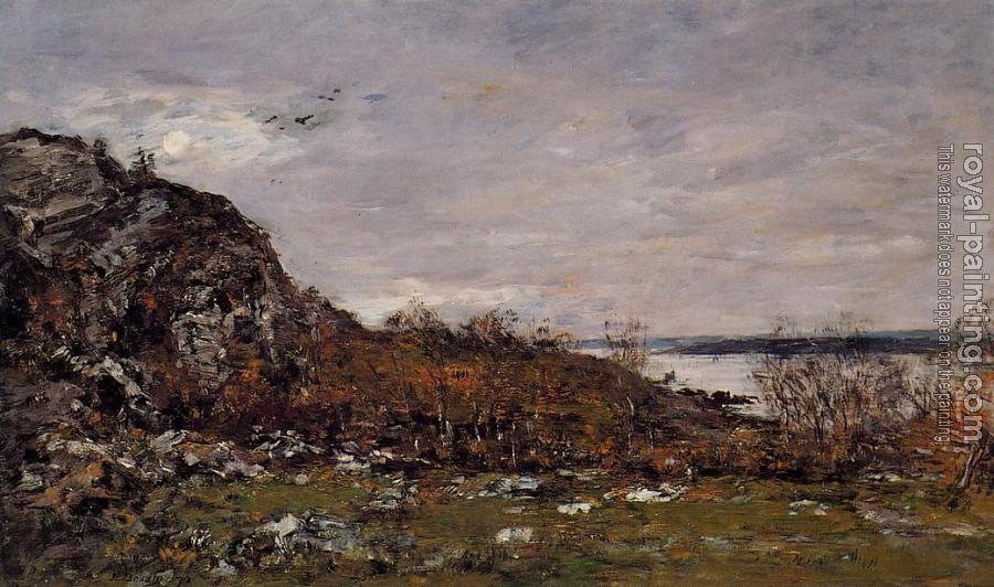 Eugene Boudin : The Mouth of the Elorn in the Area of Brest
